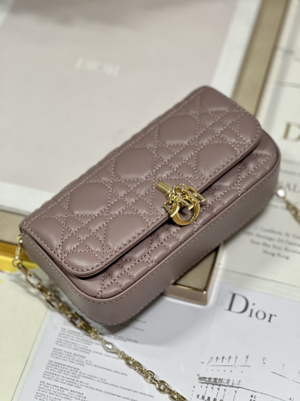 Dior Mini Miss Dior Bag White/ Black/ Blue/ Light Purple For Women 7 in/18.cm