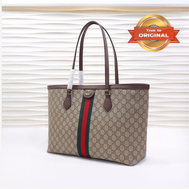 [True-to-ORIGINAL] Gucci Ophidia GG Medium Tote Bag Beige For Women 15in/38cm 631685 96IWB 8745