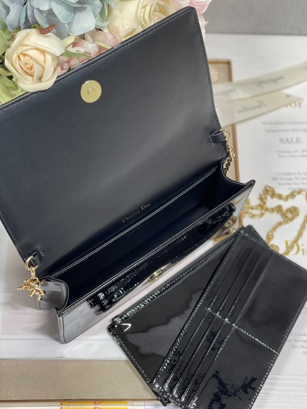 Christian Dior Lady Dior Pouch Black, For Women, Women’s Handbags 8.5in/21.5cm CD S0204OVRB_M900