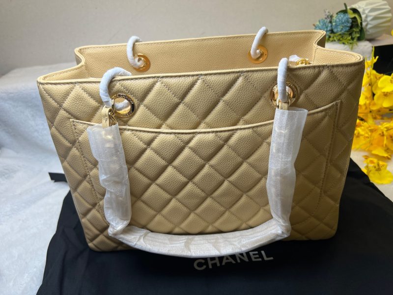 [True-to-ORIGINAL] Chanel Classic Tote Bag Beige For Women 13.3in/34cm