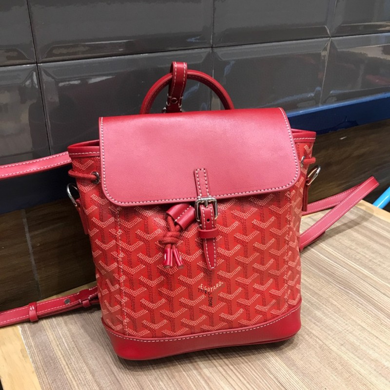Goyard Alpin Mini Backpack Brugundy/Red/Blue For Women‎ 9.1in/23cm ALPIN2MINTY33CL33P