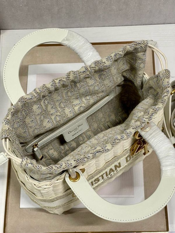 [True-to-ORIGINAL] Christian Dior Mini Lady Dior Bag Grey, For Women, Women’s Handbags 17cm/6.5in CD