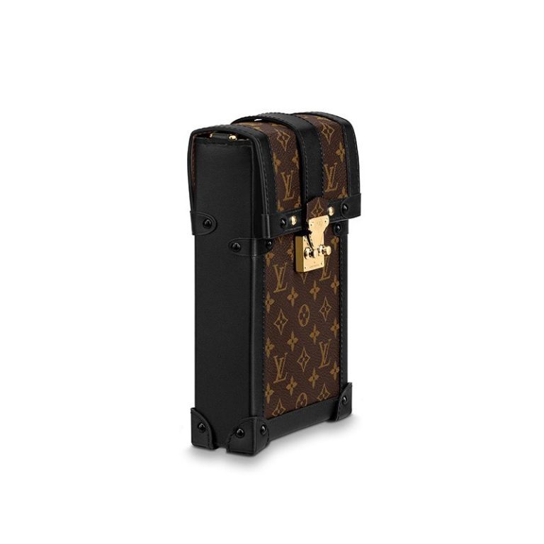 Louis Vuitton Pochette Trunk Verticale Black For Women 6.9in/17.5cm M63913