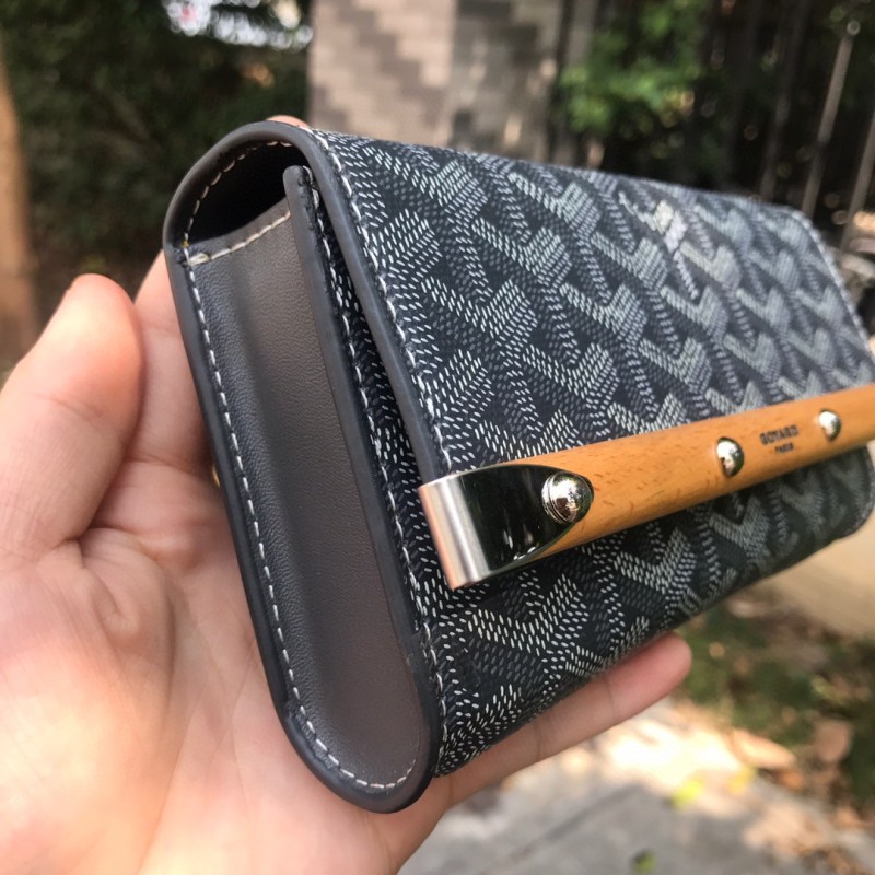 Goyard Monte-Carlo Mini Case Yellow/Navy Blue/Dark Grey For Women‎ 7.5in/19cm MONTE2MINTY50CL50P