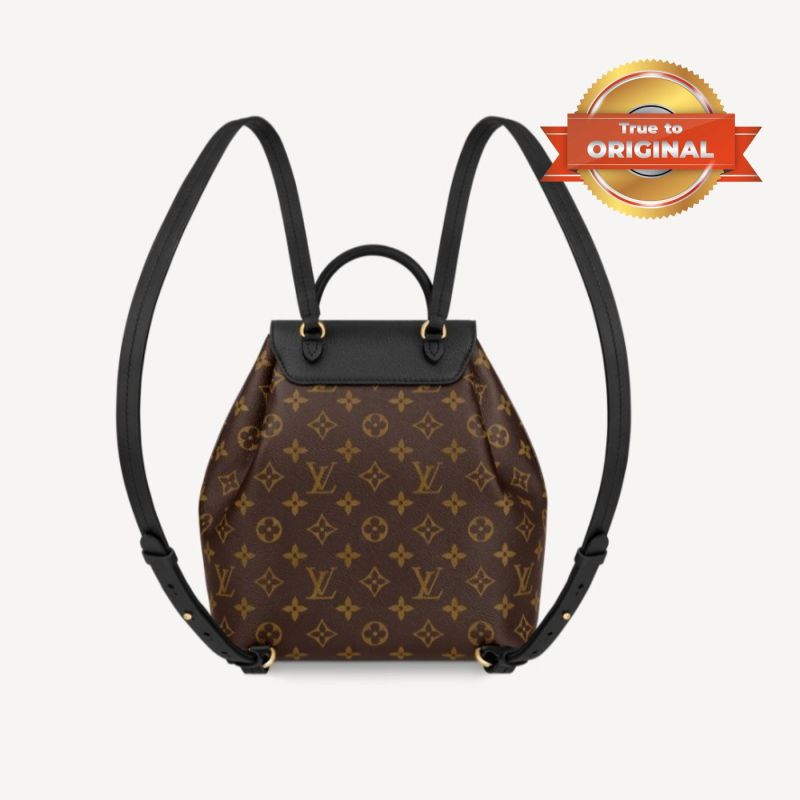 [True-to-ORIGINAL] Louis Vuitton Montsouris BB Backpack Black For Women 13IN/ 33cm M45515