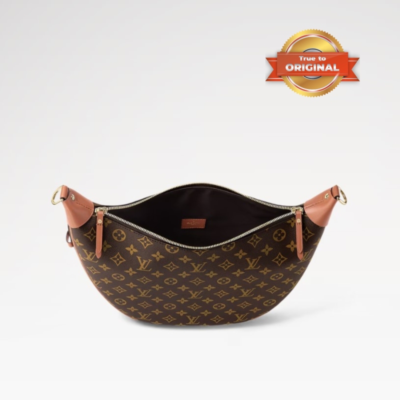 [True-to-ORIGINAL] Louis Vuitton Loop Hobo Monogram Canvas Brown For Women 38cm/15in M46311