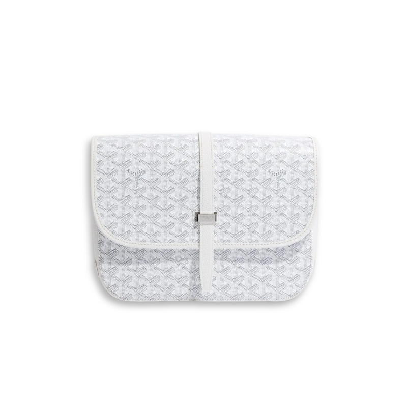 Goyard Belvedere MM Bag White For Women‎ 11in/29cm – BELVE3MMLTY01CG03P