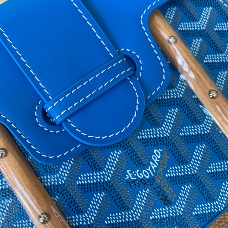 Goyard Saigon Structure Mini Bag Blue For Women‎ 7.9in/20cm SAIGOBMINTY10CL10P