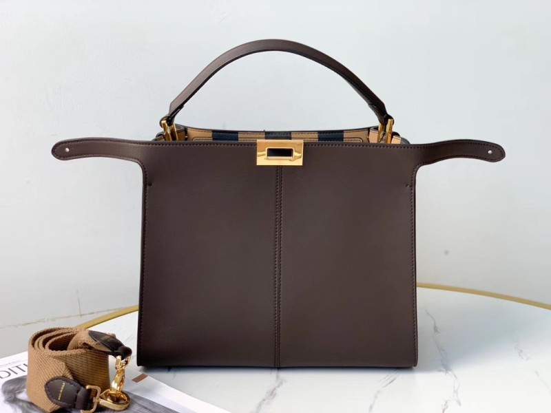 Fendi Peekaboo X-Lite Tote Medium Purple Bag For Woman 30cm/12in