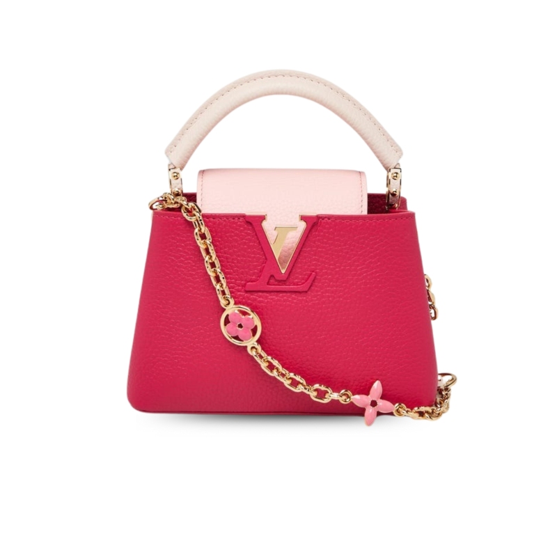 Louis Vuitton Capucines Mini Hot Pink For Women, Women’s Handbags, Shoulder Bags And Crossbody Bags 8.3in/21cm LV