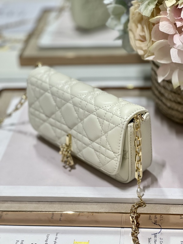 Dior Mini Miss Dior Bag White/ Black/ Blue/ Light Purple For Women 7 in/18.cm