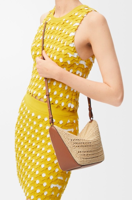 Loewe Mini Hammock Hobo Raffia Natural For Women 17cm/6.7in – A538G13X09