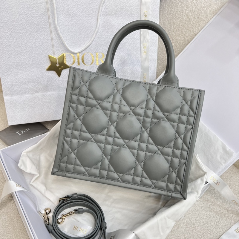 Dior Small Book Tote Bag Grey For Women 10,4in/26,5cm