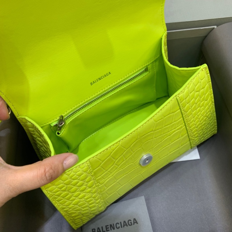Balenciaga Hourglass Small Handbag In Light Green, For Women, Women’s Bags 9in/23cm
