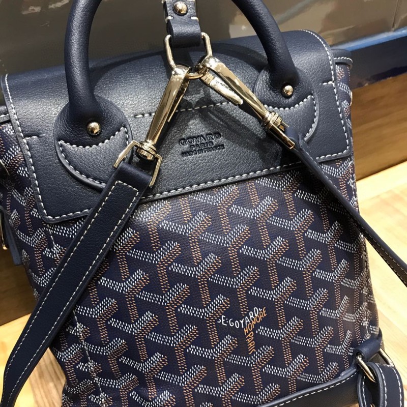 Goyard Alpin Mini Backpack Green/Navy Blue/Grey For Women‎ 9.1in/23cm ALPIN2MINTY33CL33P