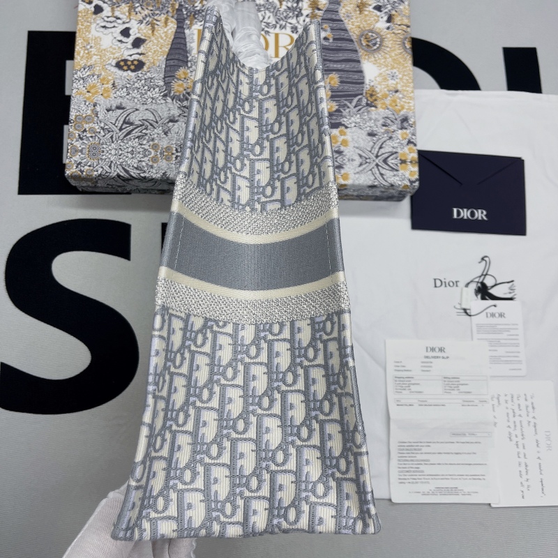Christian Dior Large Dior Book Tote Gray, For Women, Women’s Handbags 16.5in/42cm CD M1286ZRIW_M932