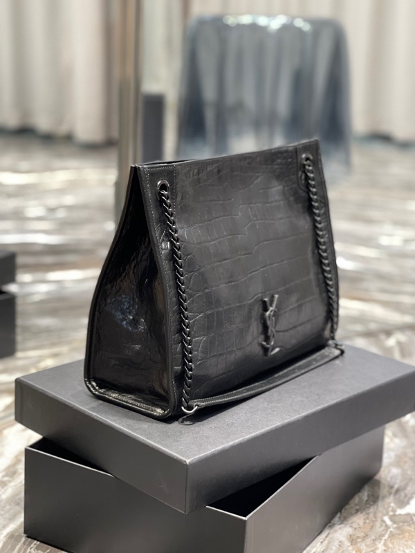Saint Laurent Niki Medium Shopping Bag Black/Beige For Women‎ 12.9in/33cm