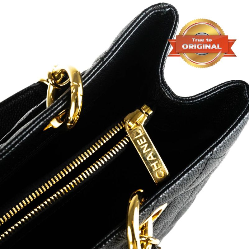 [True-to-ORIGINAL] Chanel Classic Tote Bag Black For Women 13.3in/34cm
