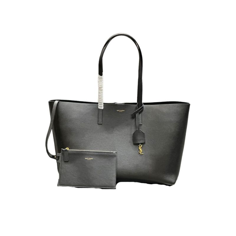 Saint Laurent Ew In Supple Black/Beige For Women‎ 14.5in/37cm 600281CSV0J1000