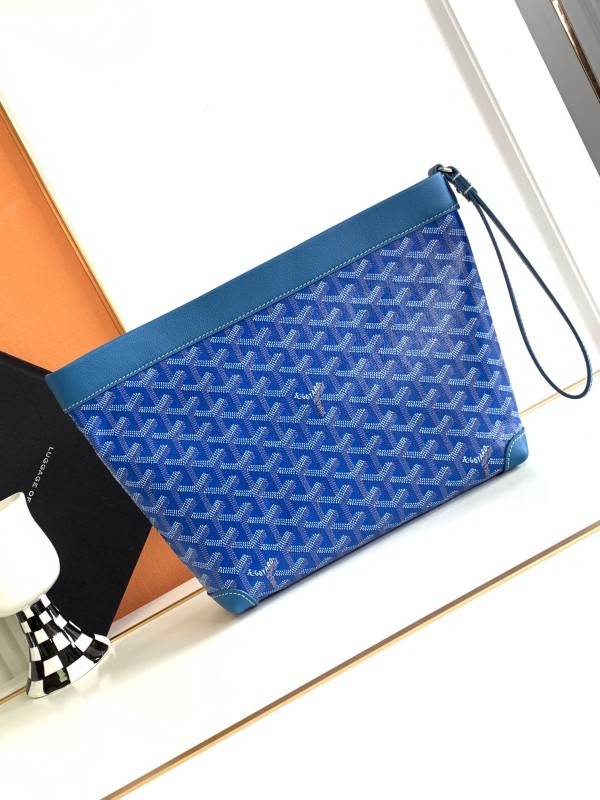 Goyard Conti Pouch Blue For Women‎ 9.4in/24cm CONTIPPMLTY10CL10P