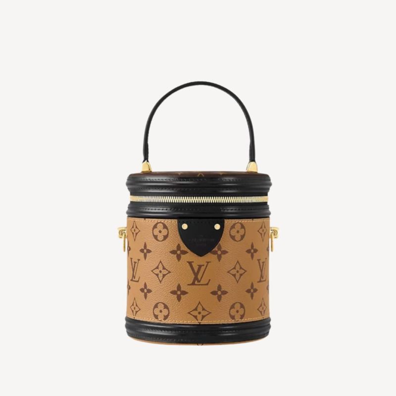 Louis Vuitton Cannes Monogram Reverse Canvas Brown For Women 5.9in/15cm LV M43986
