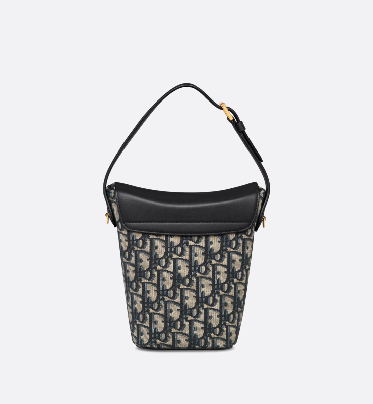 Christian Dior 30 Montaigne Dior Amber Mini Bucket Blue Bag For Women S2319UTZQ_M928- 7 Inches/ 18 Cm