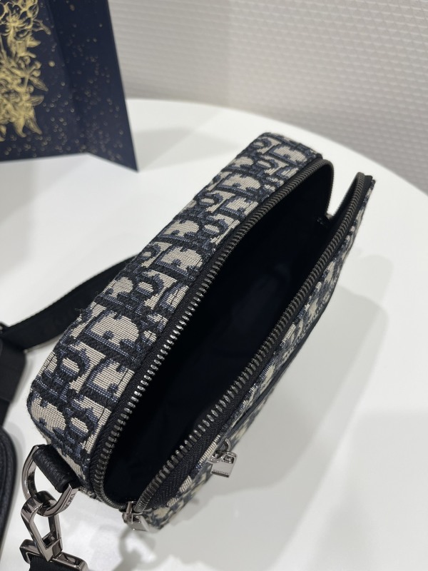 Dior Safari Messenger Bag Black For Women 8.5in/22cm 1ESPO206YKY_H27E