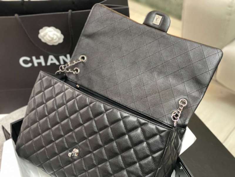 Chanel Jumbo Classic Airport Bag Black For Women 38cm/ 15in