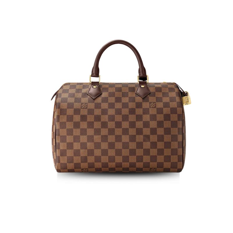 Louis Vuitton Speedy 30 Bag Damier Ebene Canvas For Women 11.8in/30cm Brown LV N41364