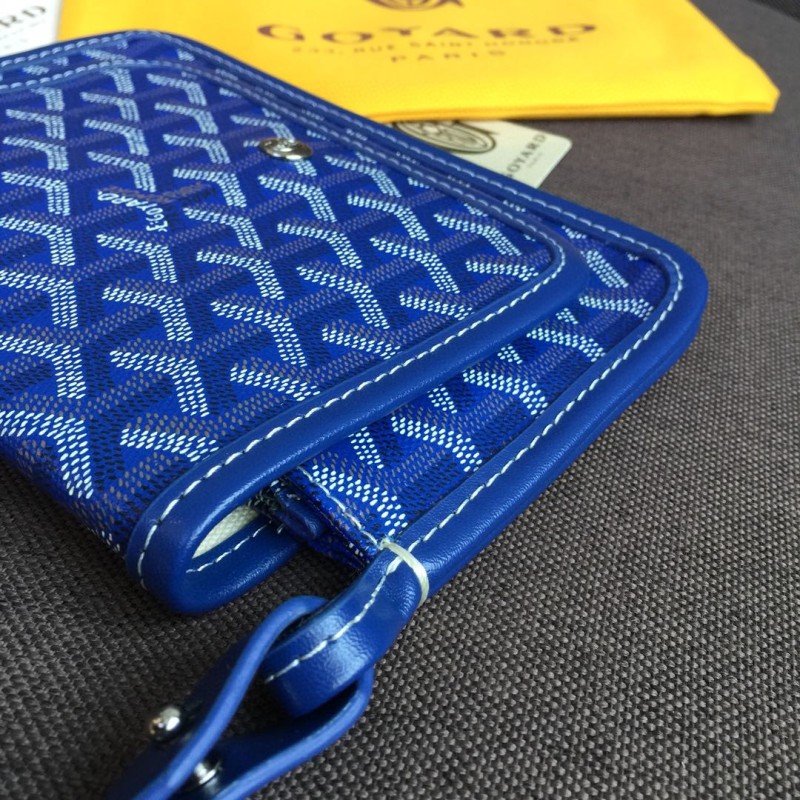 Goyard Plumet Pocket Wallet Blue For Women‎ 8.1in/20.5cm