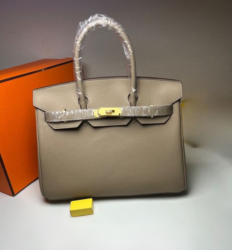 Hermes Birkin 30 Beton Togo Light Brown For Women 30cm / 11.8in