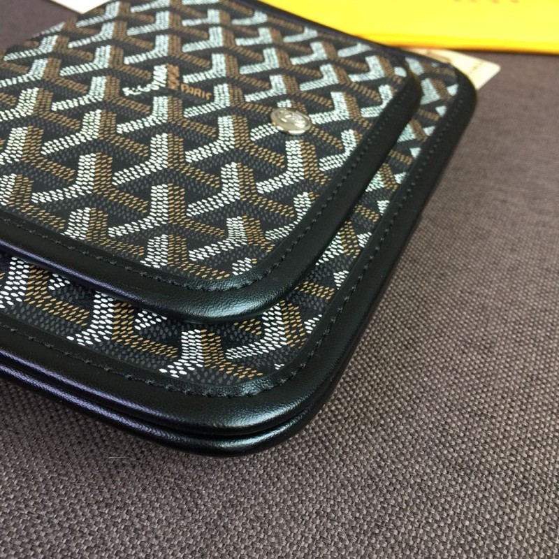 Goyard Plumet Pocket Wallet Black For Women‎ 8.1in/20.5cm PLUMETPMLTY01CL01P
