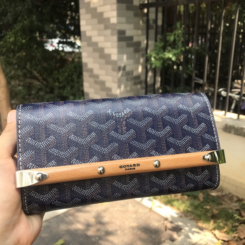 Goyard Monte-Carlo Mini Case Yellow/Navy Blue/Dark Grey For Women‎ 7.5in/19cm MONTE2MINTY50CL50P