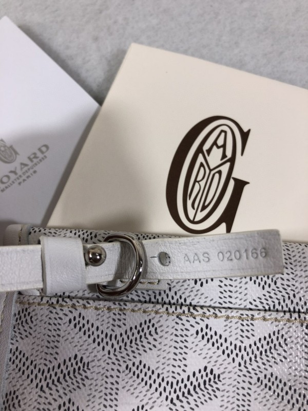Goyard Anjou PM Bag White/Green/Blue For Women‎ 7.9in/20cm
