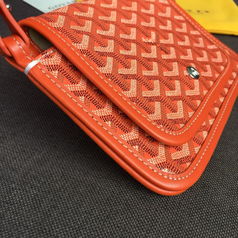 Goyard Plumet Pocket Wallet Orange For Women‎ 8.1in/20.5cm