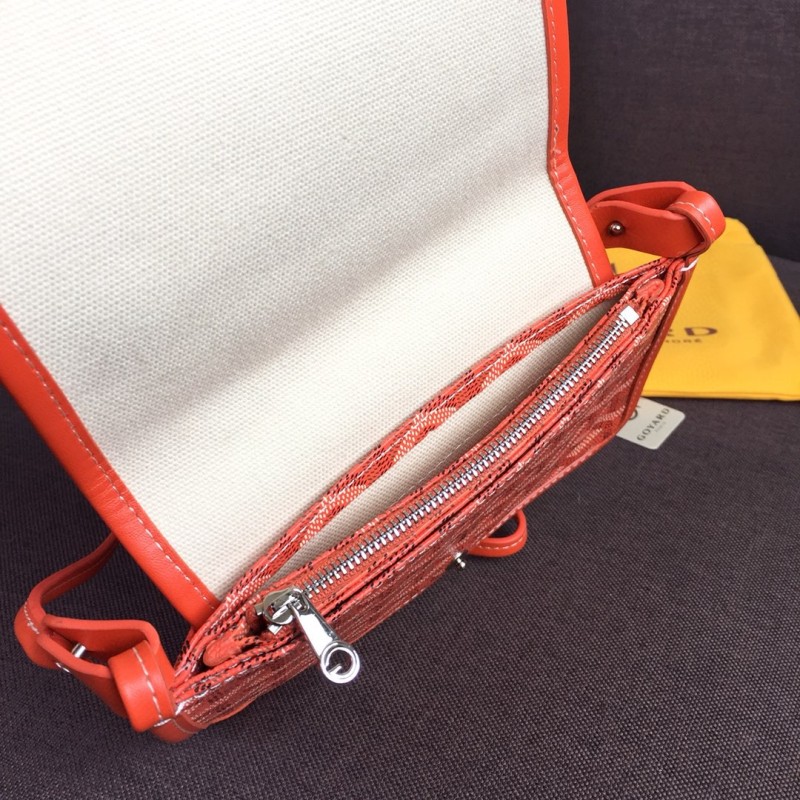 Goyard Plumet Pocket Wallet Orange For Women‎ 8.1in/20.5cm