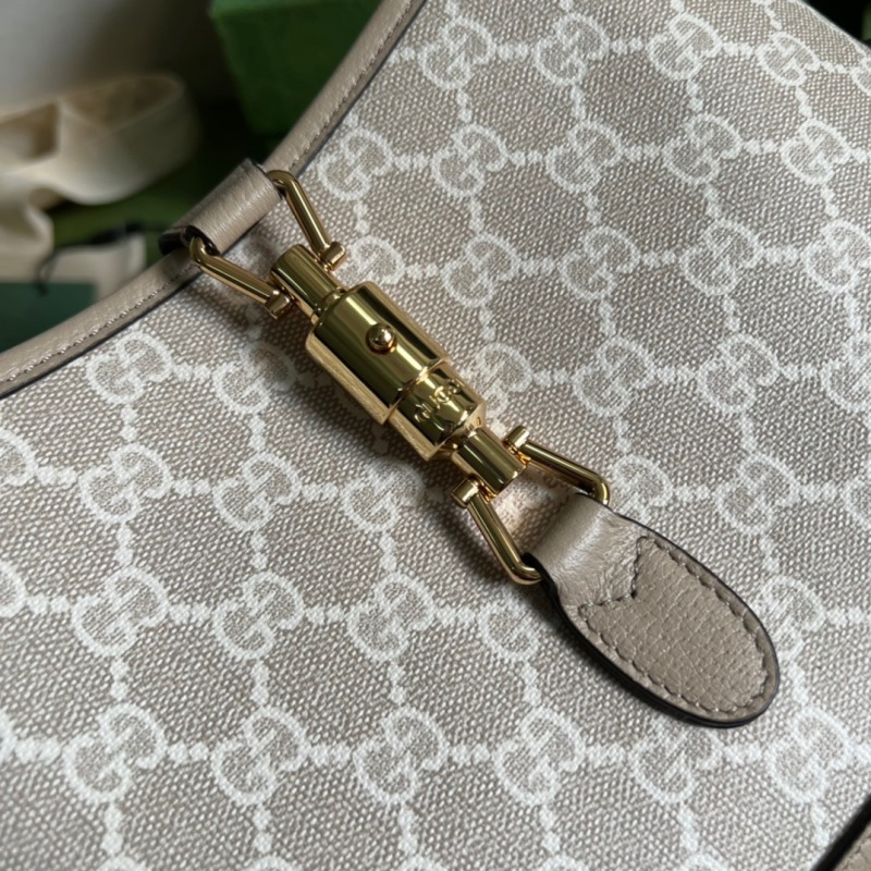 Gucci Jackie 1961 Small GG Shoulder Bag Beige For Women, Women’s Bags 11in/28cm GG ‎678843 UULAG 9682