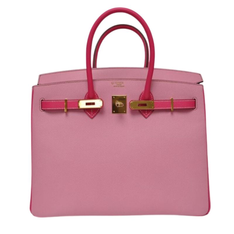Hermes Horseshoe Stamp Birkin 5P Pink For Women 30cm/ 11.8 inches