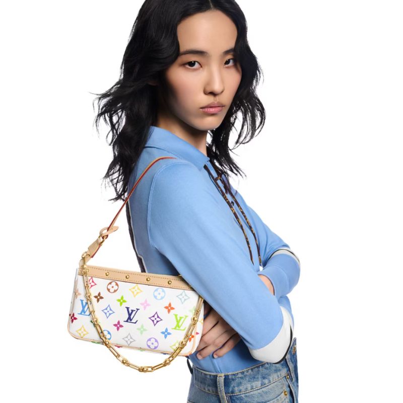 Louis Vuitton LV x TM Pochette Accessoires Multicolore Blanc For Women 22cm/8.7in – M13404