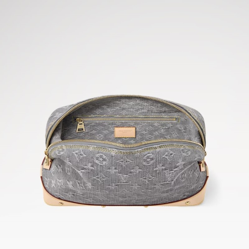 Louis Vuitton Cosmetic Pouch GM Cloudy Gray For Women 10.6in/27cm M13750
