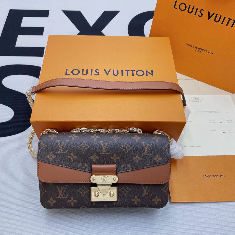 Louis Vuitton Marceau Monogram Canvas Caramel Brown For Women, Women’s Handbags, Shoulder and Crossbody Bags 9.6in/24.5cm LV M46127
