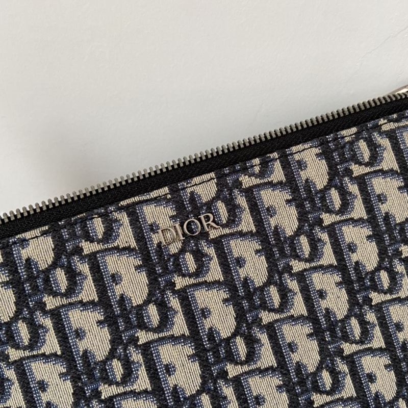 Dior Oblique Jacquard A5 Pouch Beige For Women‎ 10.5 in/26.5cm CD 2ESCA338YSE_H05E