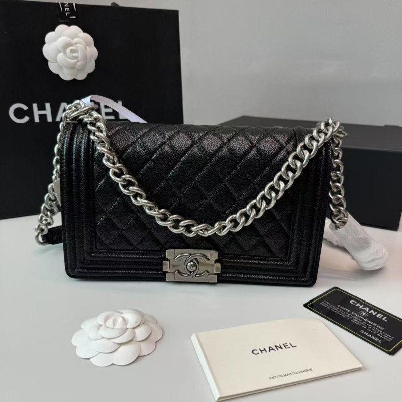 Chanel Boy Black For Women 25cm/9.8in A67086