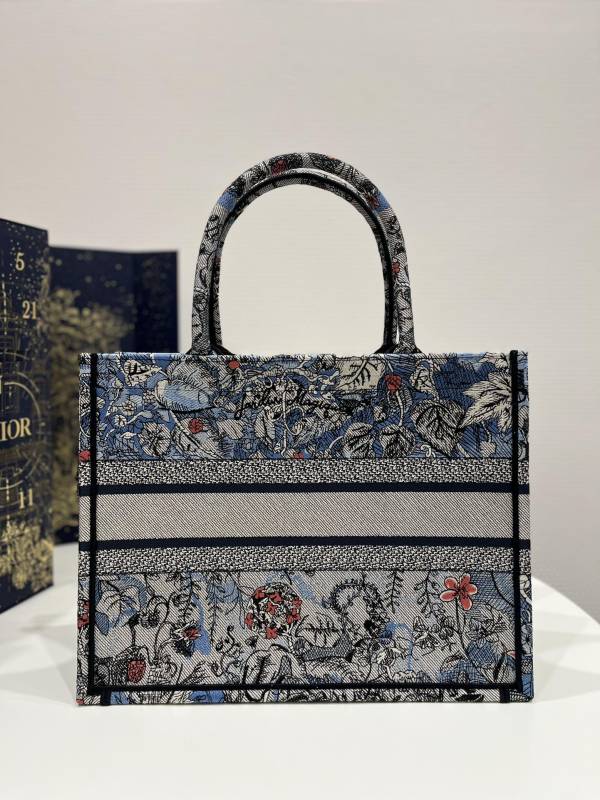Dior Medium Dior Book Tote Denim Multicolor For Women 14in/36 cm M1296ZRZI_M49E