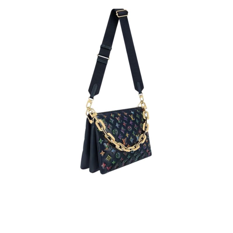 Louis Vuitton Coussin MM Puffy Navy Blue For Women, Women’s Handbags, Shoulder And Crossbody Bags 13.4in/34cm LV M21204