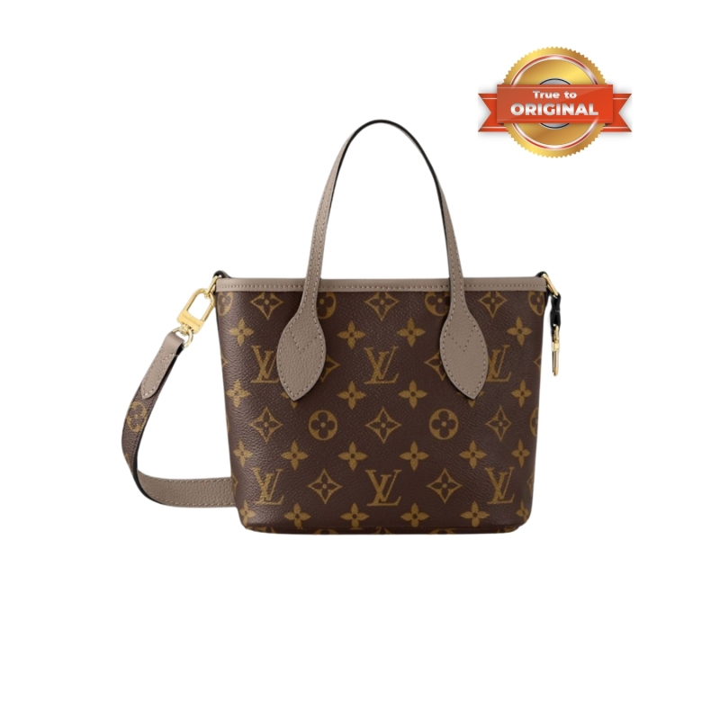 [True-to-ORIGINAL] Louis Vuitton Neverfull Bandoulière Inside Out BB Dark Fango For Women 24cm/9.4in M12109
