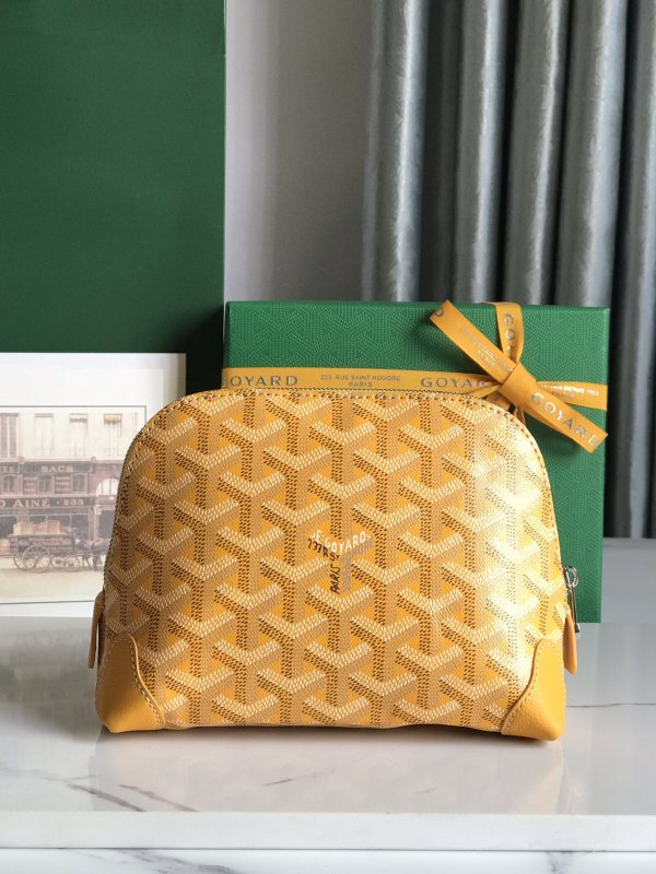 Goyard Vendôme Cosmetic Pouch Bag Yellow For Women‎ 5.3in/13.5cm VENDOTPMLTY08CL08P