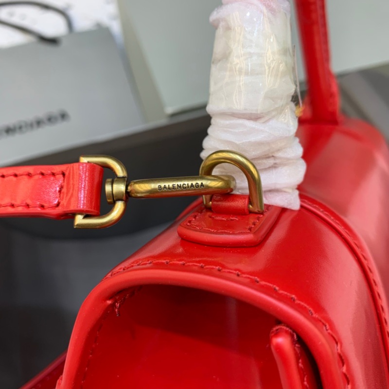 Balenciaga Hourglass Small Handbag In Bright Red, For Women, Women’s Bags 9in/23cm 5935461QJ4M6406