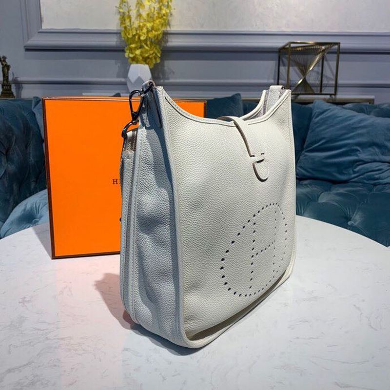 Hermes Evelyne III GM Bag White For Women 11.4in/29cm