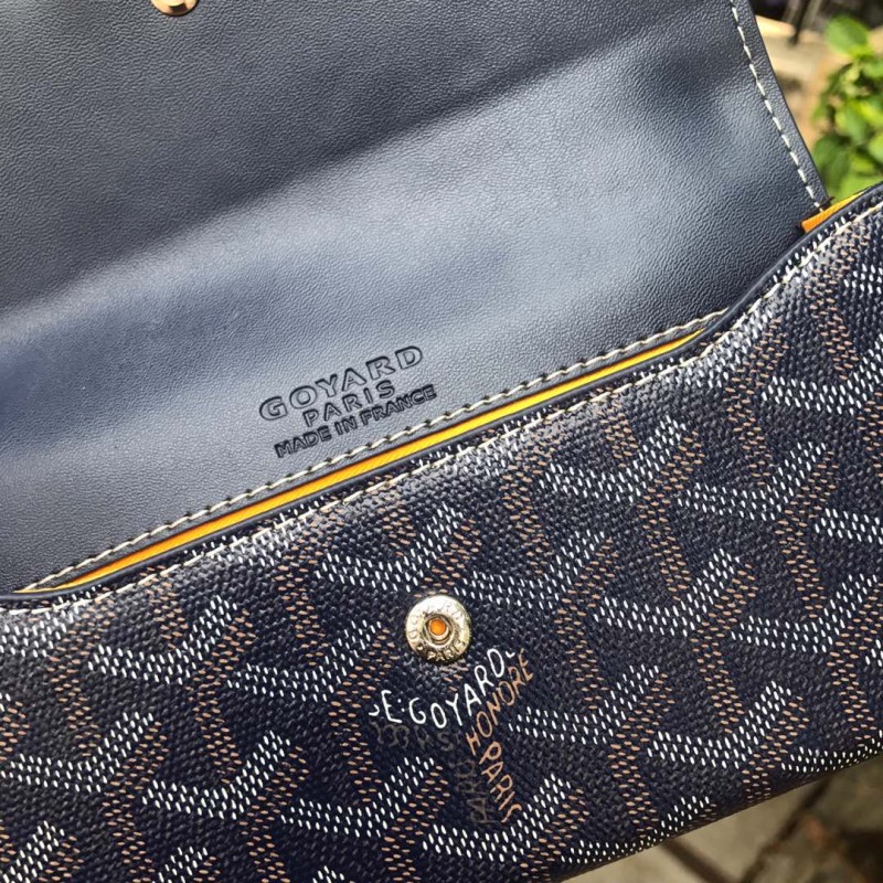Goyard Monte-Carlo Mini Case Yellow/Navy Blue/Dark Grey For Women‎ 7.5in/19cm MONTE2MINTY50CL50P